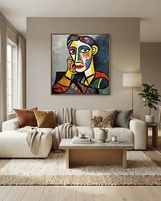 Cubist Masterpiece Collection: cubist, geometric, fragmented portraiture-Inspired Portrait Bundle