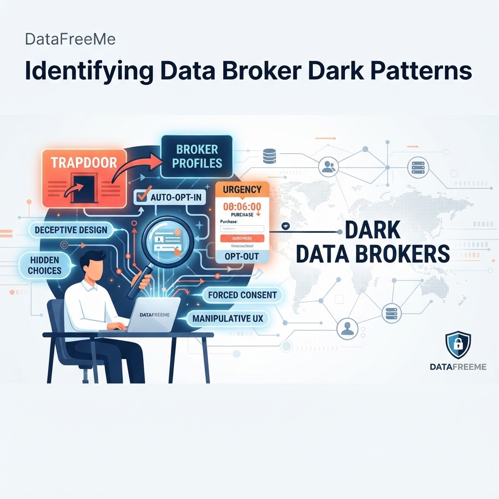 Identifying Data Broker Dark Patterns
