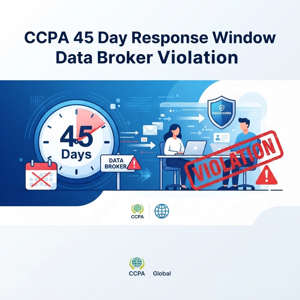 CCPA 45 Day Response Window Data Broker Violation