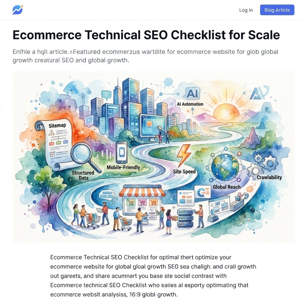 Ecommerce Technical SEO Checklist for Scale