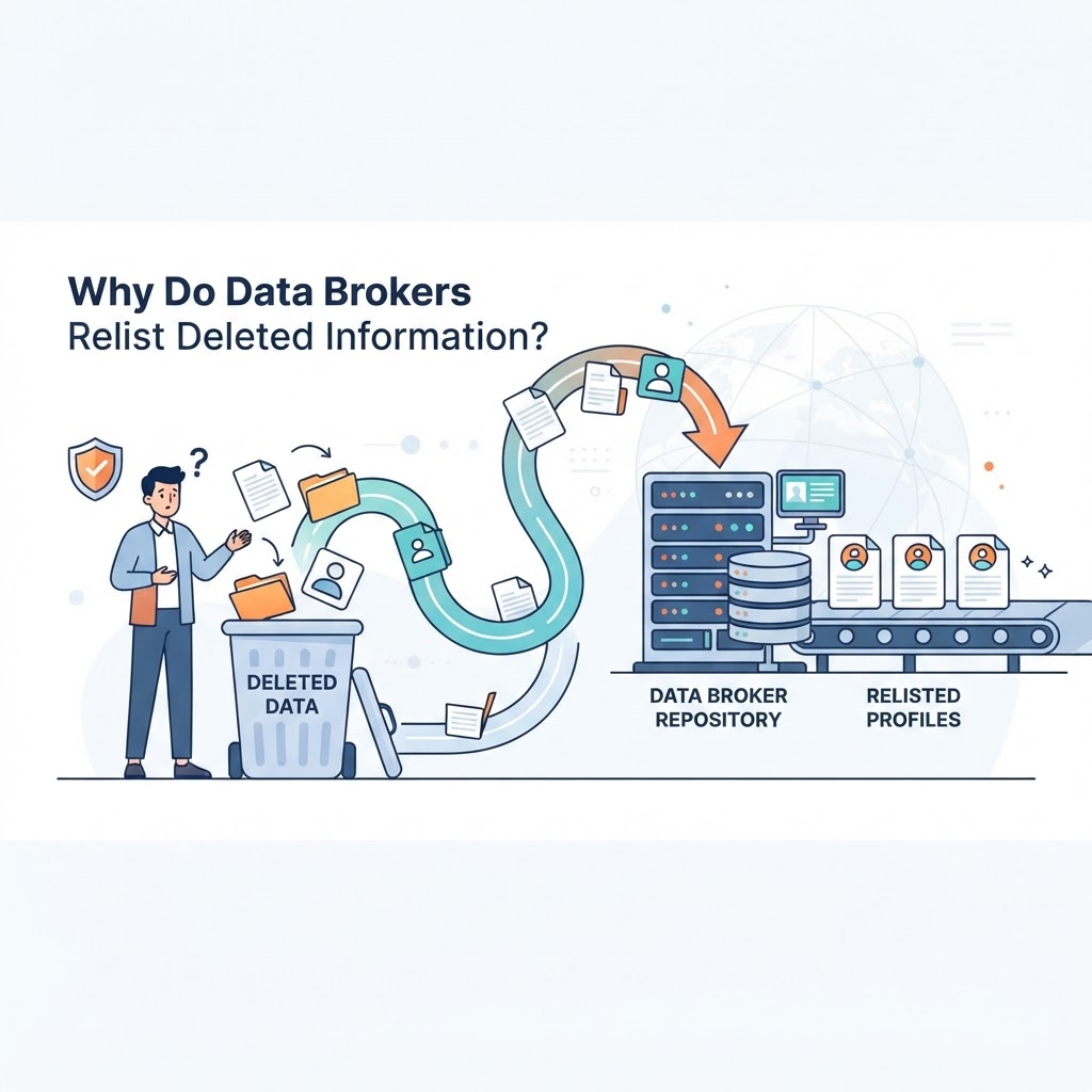 Why Do Data Brokers Relist Deleted Information?