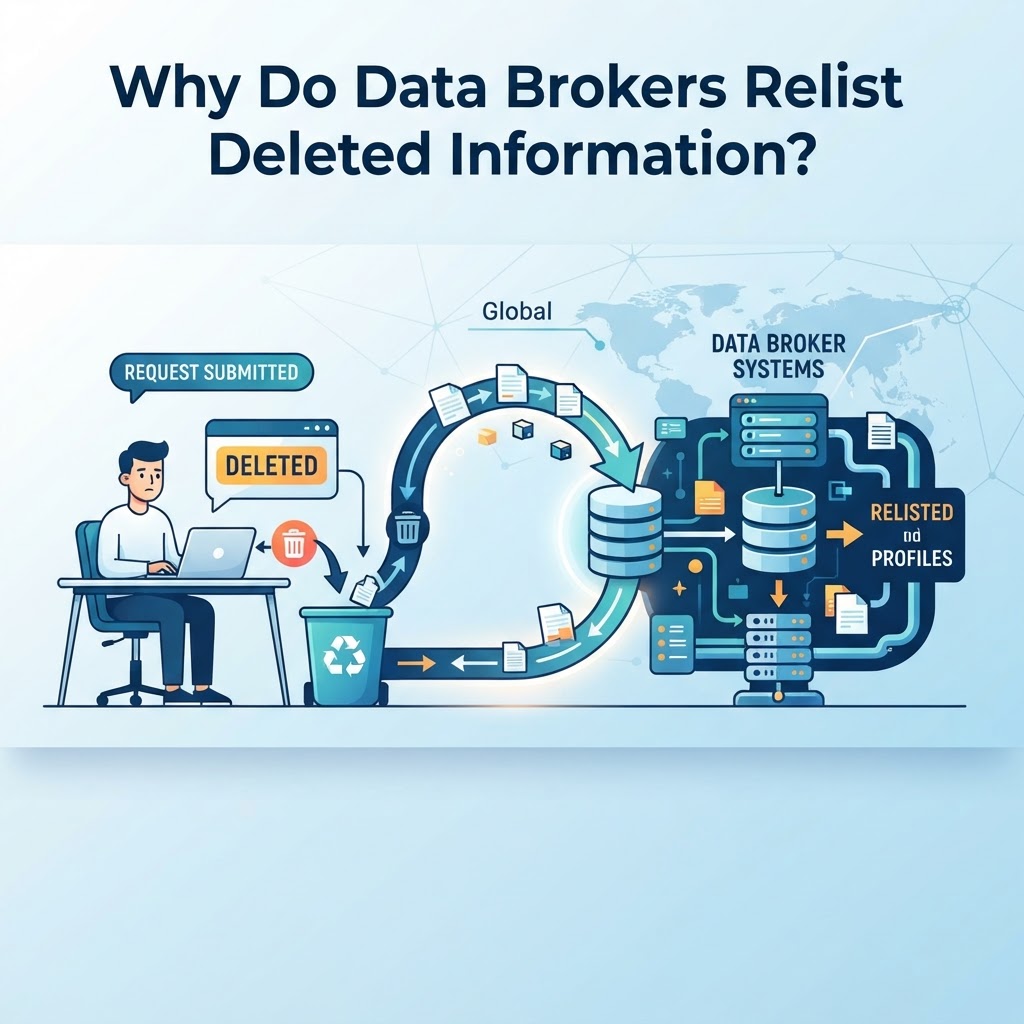 Why Do Data Brokers Relist Deleted Information?