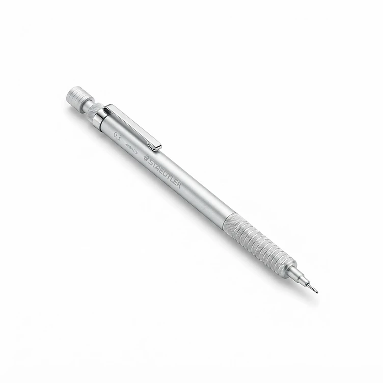 עפרון מכני 0.3mm דק כסף