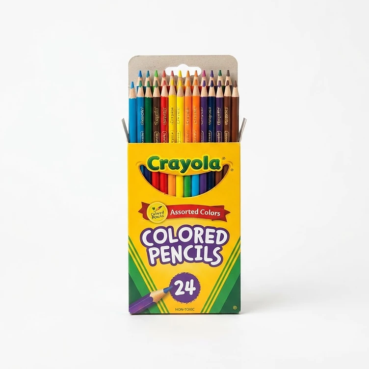 עפרונות צבעוניים Crayola 24 יח'