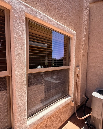 Sun Screen Beside AC Unit