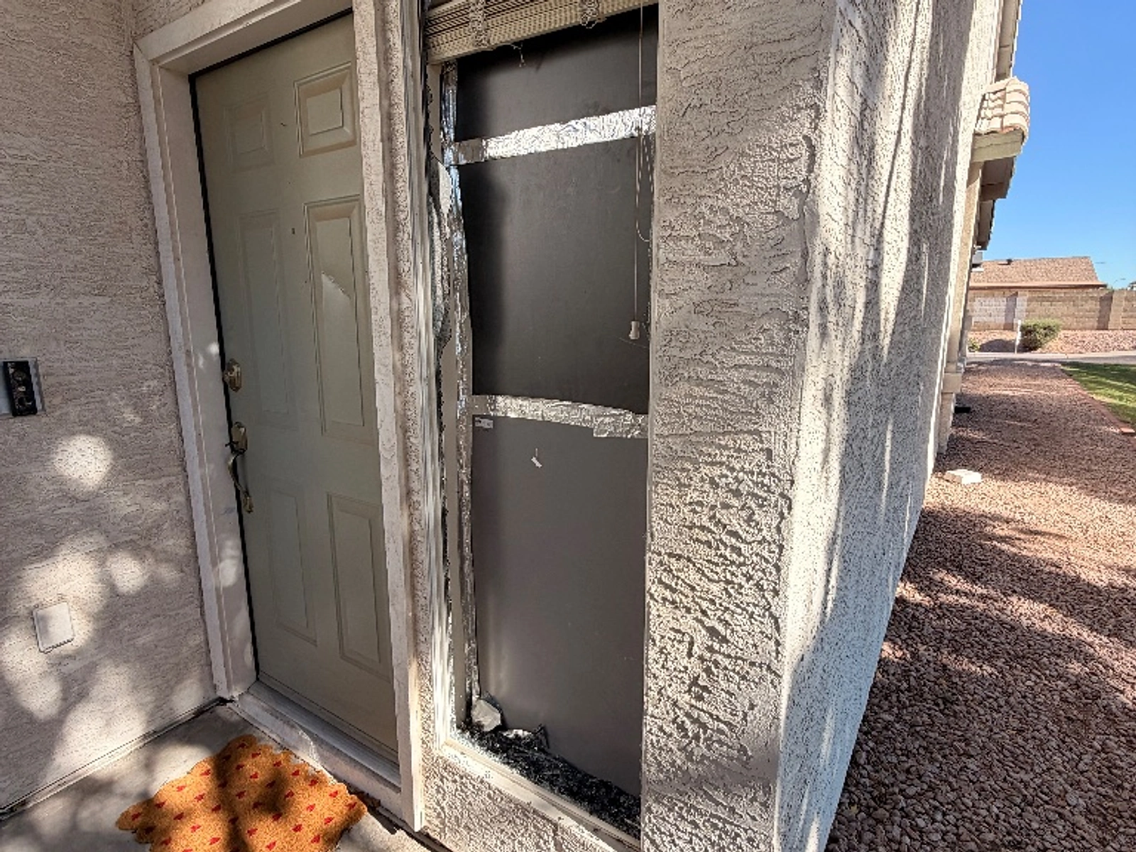 Front Door Glass Panel Replacement - before