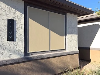 Twin Screen-Covered Windows