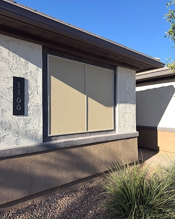 Twin Screen-Covered Windows