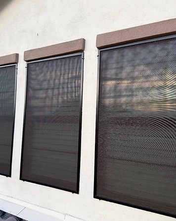 Second-Story Solar Screens