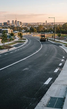 Newly constructed road in Kumasi