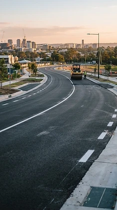 Newly constructed road in Kumasi