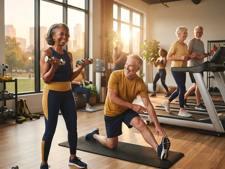 Active adults 50+ training and staying strong