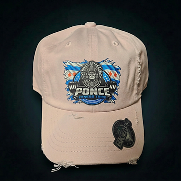 Distressed Tribe Hat — Blush