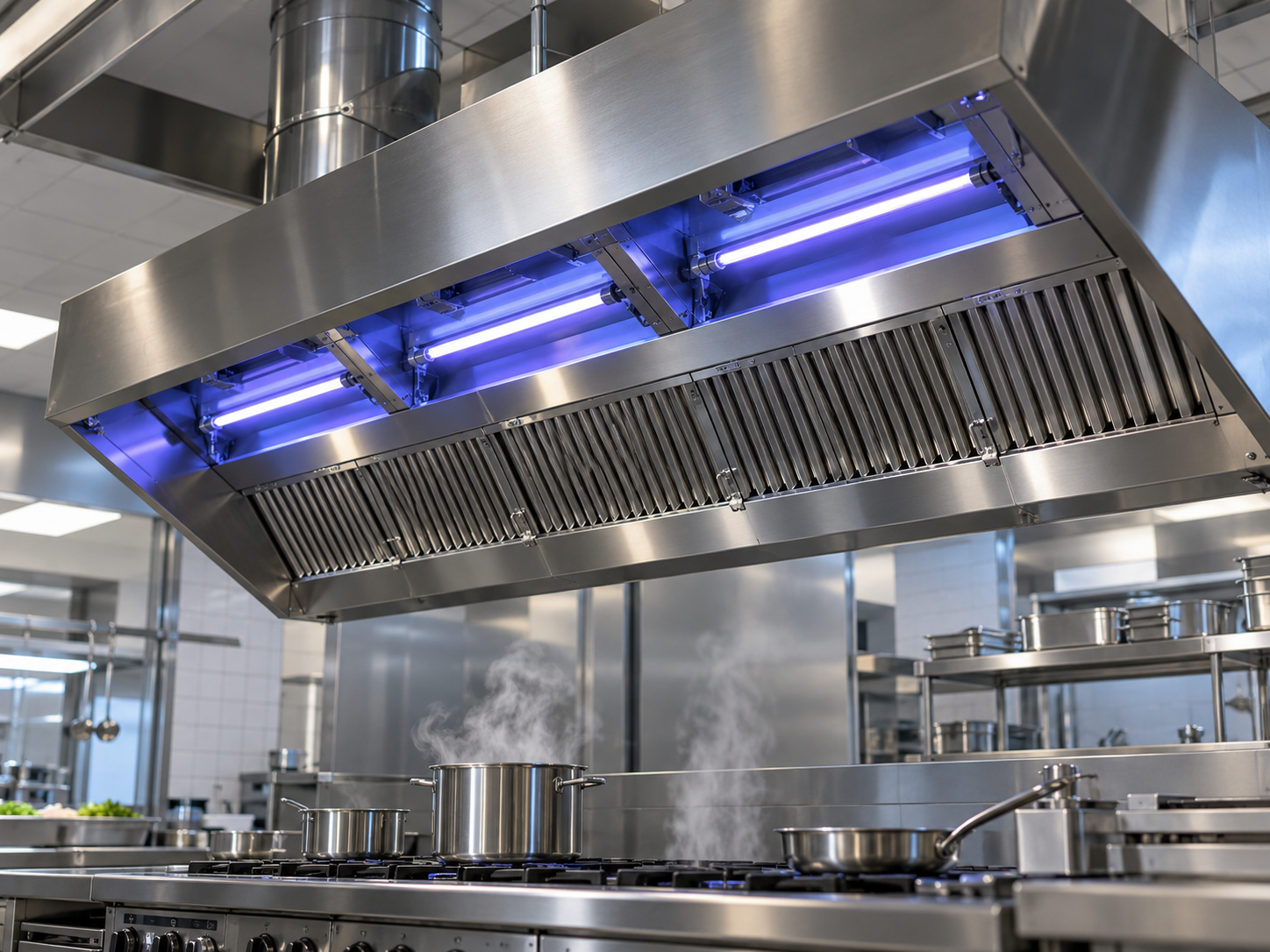 Cappa con lampade UV-C