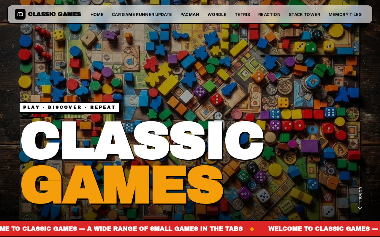 game site template preview