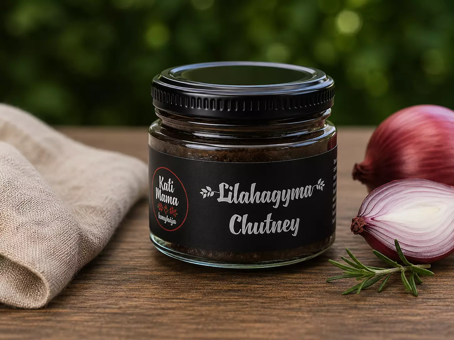 Lilahagyma chutney