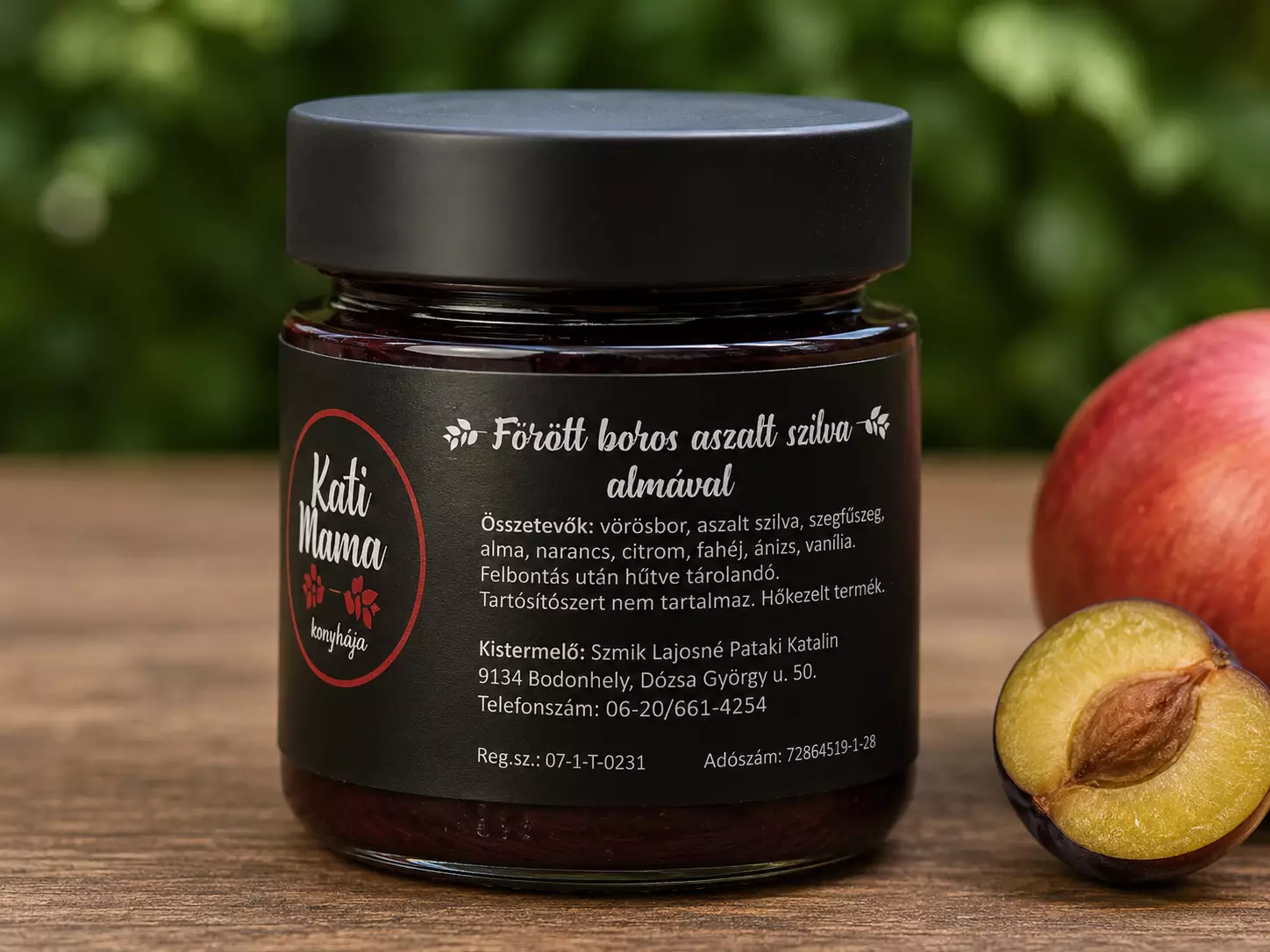 Forralt boros aszalt szilva almával