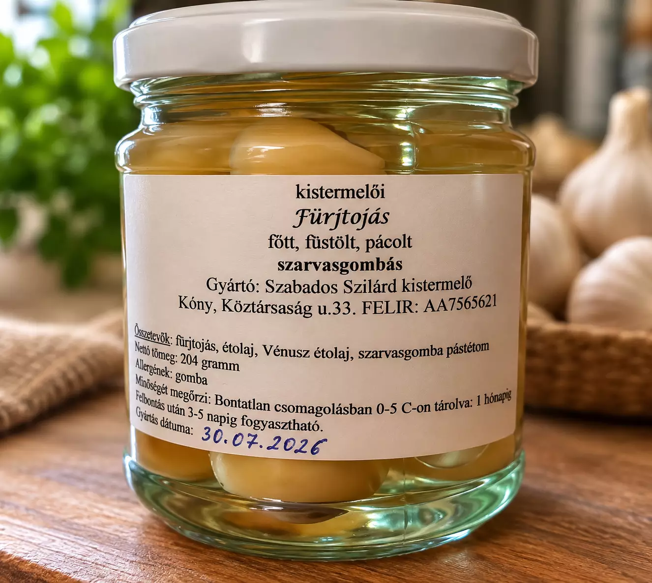 Fürjtojás-szarvasgombás