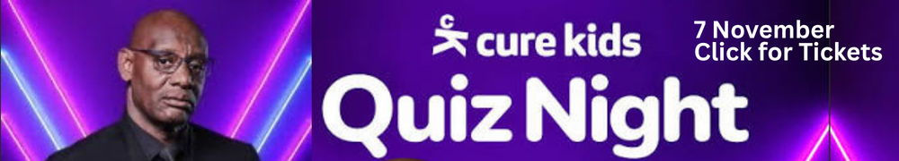 Cure Kids Quiz Night with Shaun Wallace — 7 November. Book tickets on Ticketmaster.