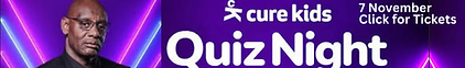 Cure Kids Quiz Night with Shaun Wallace — 7 November. Click for tickets on Ticketmaster.