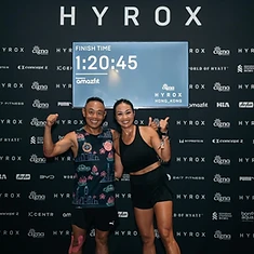 DBDB HYROX finisher with a finish time of 1:20:45