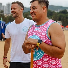 Two DBDB dragon boat paddlers on race day