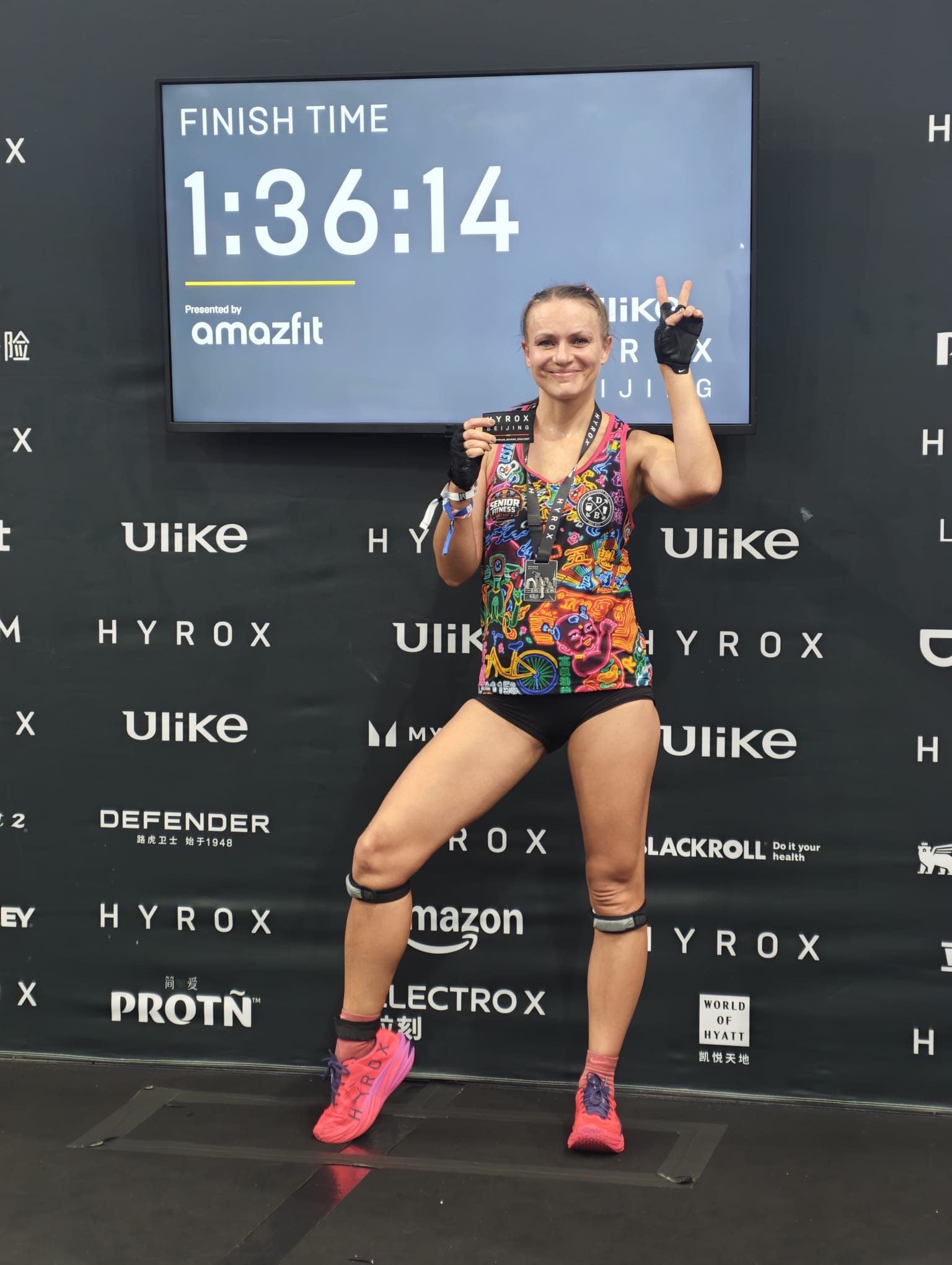 A solo finish in 1:36 — Varvara's open-category personal best.