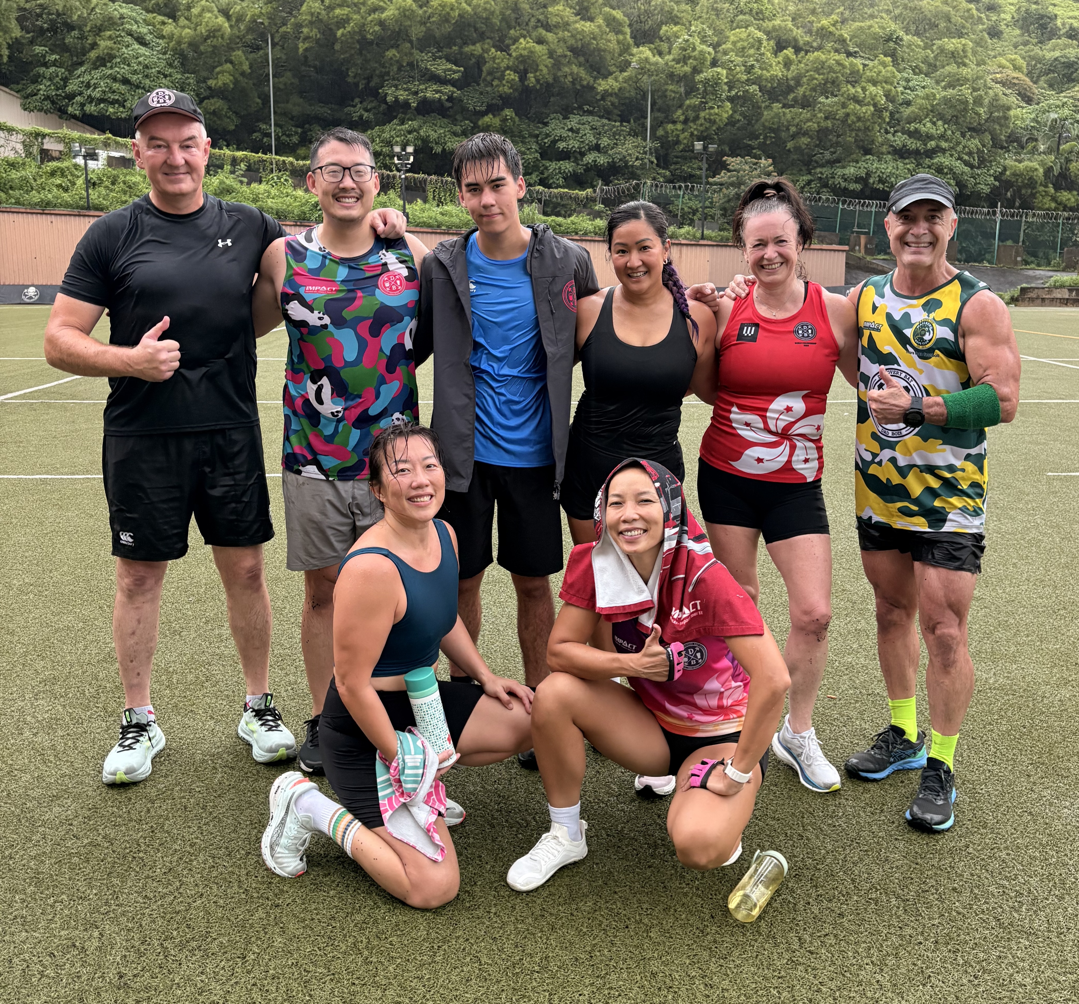 Smaller group of DBDB members after a workout