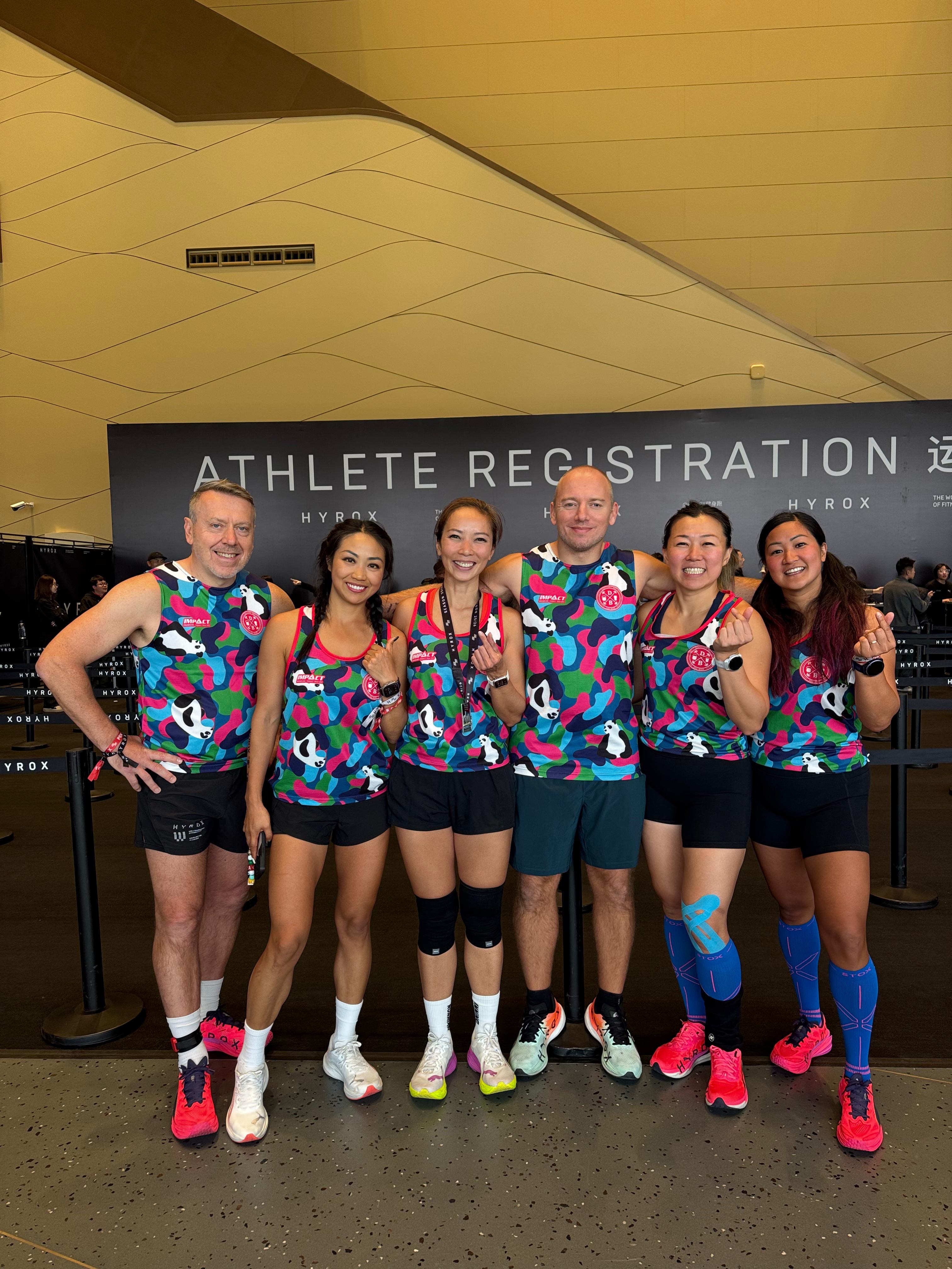 The DBDB squad checking in at Athlete Registration before another race day
