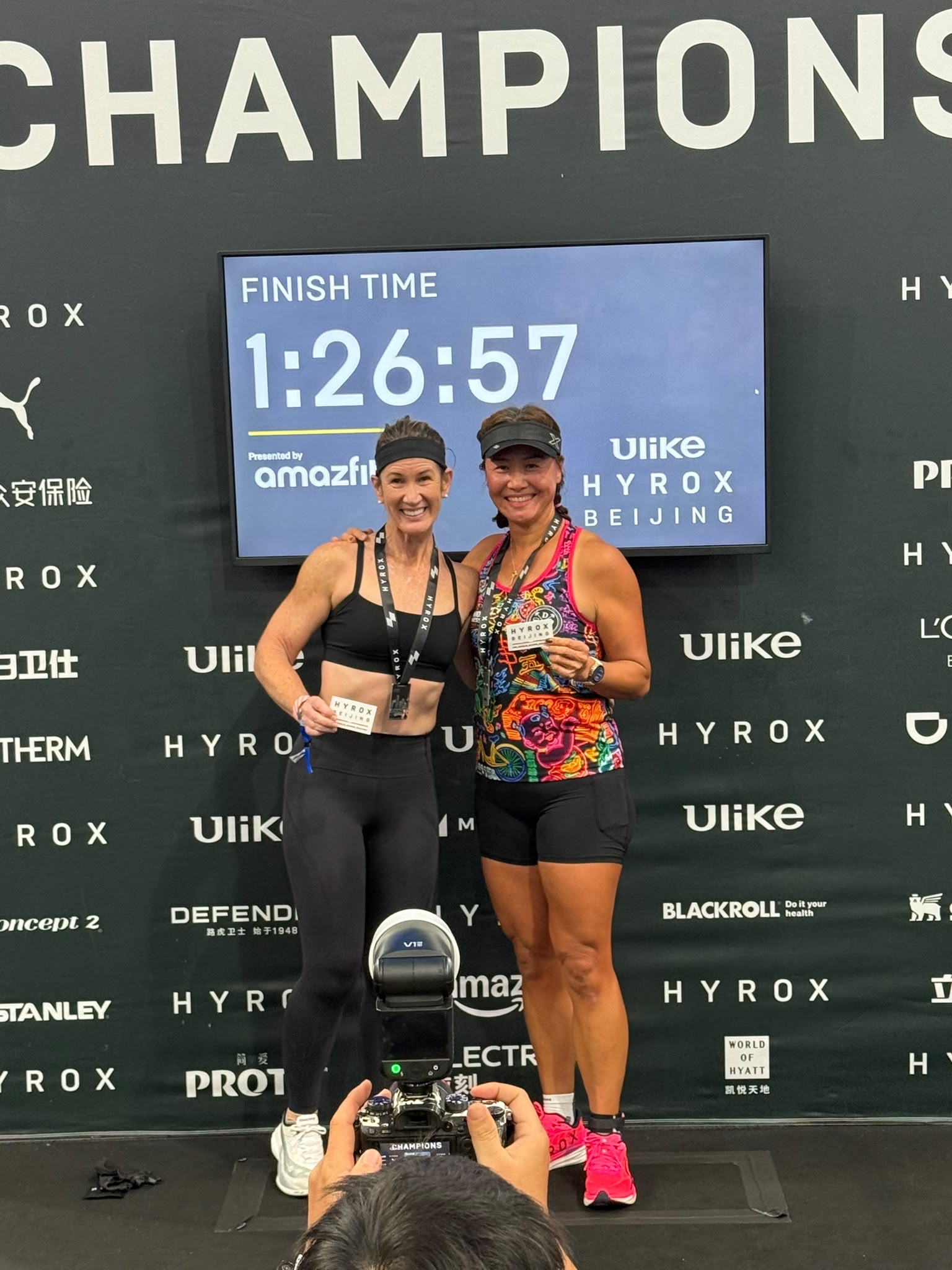 A Pro Doubles finish in 1:26 — Julia's personal best alongside Ali.