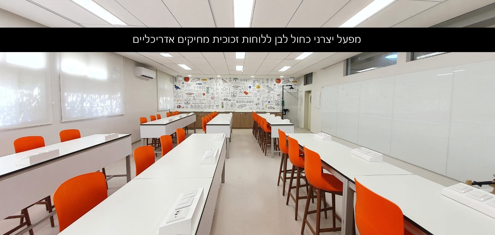 לוחות זכוכית מגנטיים לאדריכלים