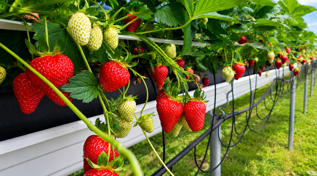 Strawberries and berry farming