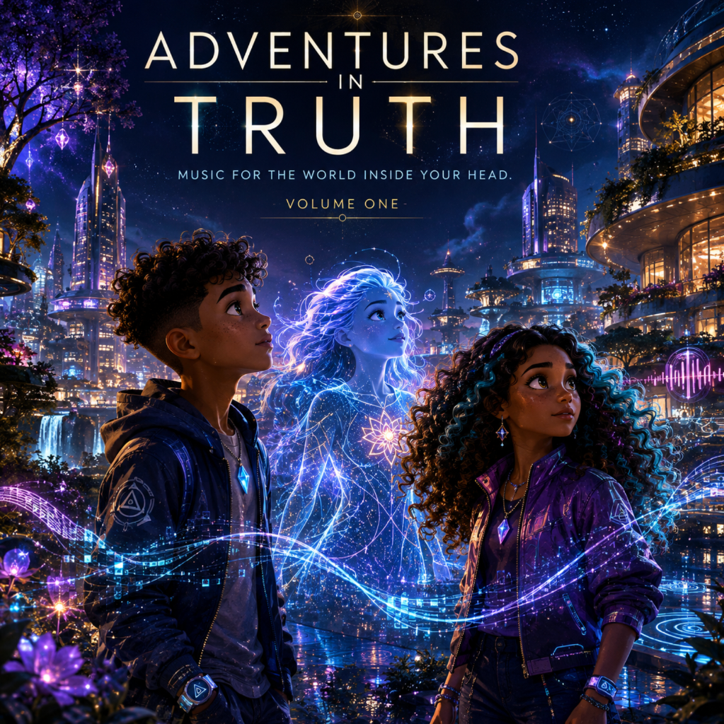 Adventures in Truth Volume One — album artwork with Kai, Skylar, and Lumia