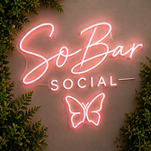 So Bar Social neon sign