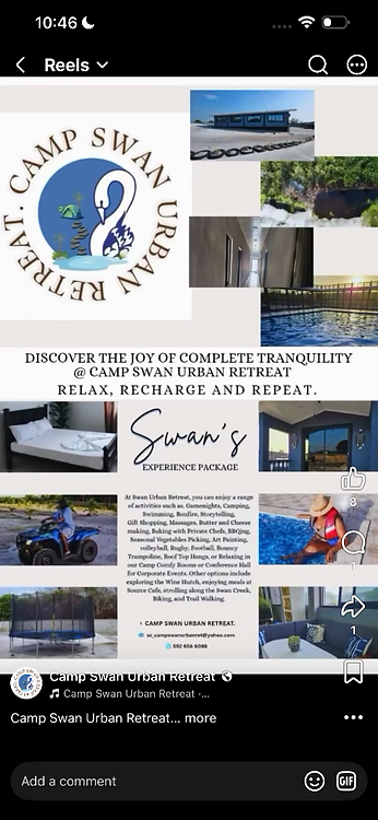 Swan's Experience Package at Camp Swan