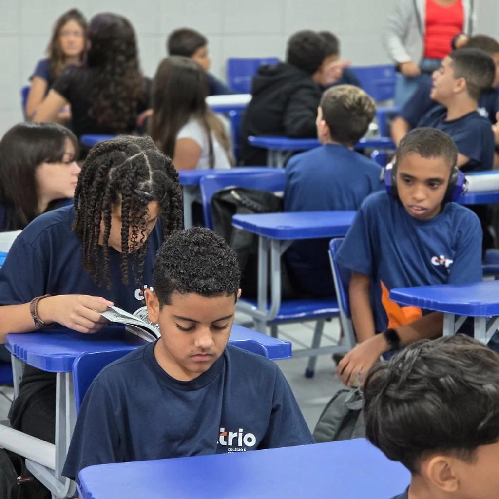 Turma de alunos do CTRIO em sala de aula