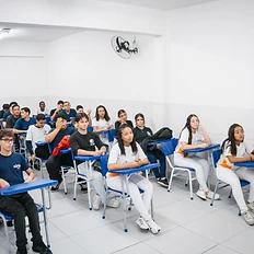 Turma de alunos do CTRIO em sala de aula