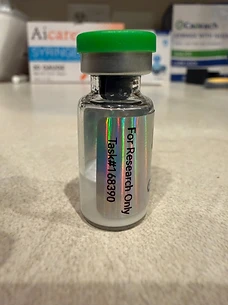Vial with Task# holographic label