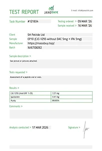 CJC-1295 (no DAC) 5mg + Ipamorelin 5mg