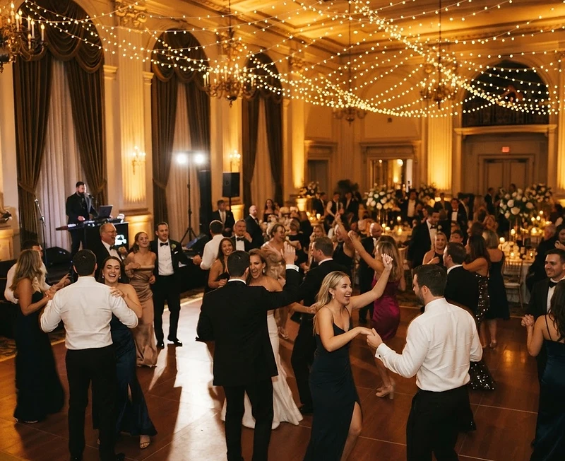 Elegant evening celebration dance floor at a luxury Cape Town event
