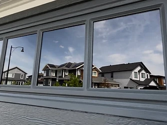 Garage door glass detail