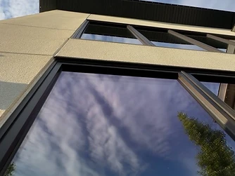 Modern home — exterior glass
