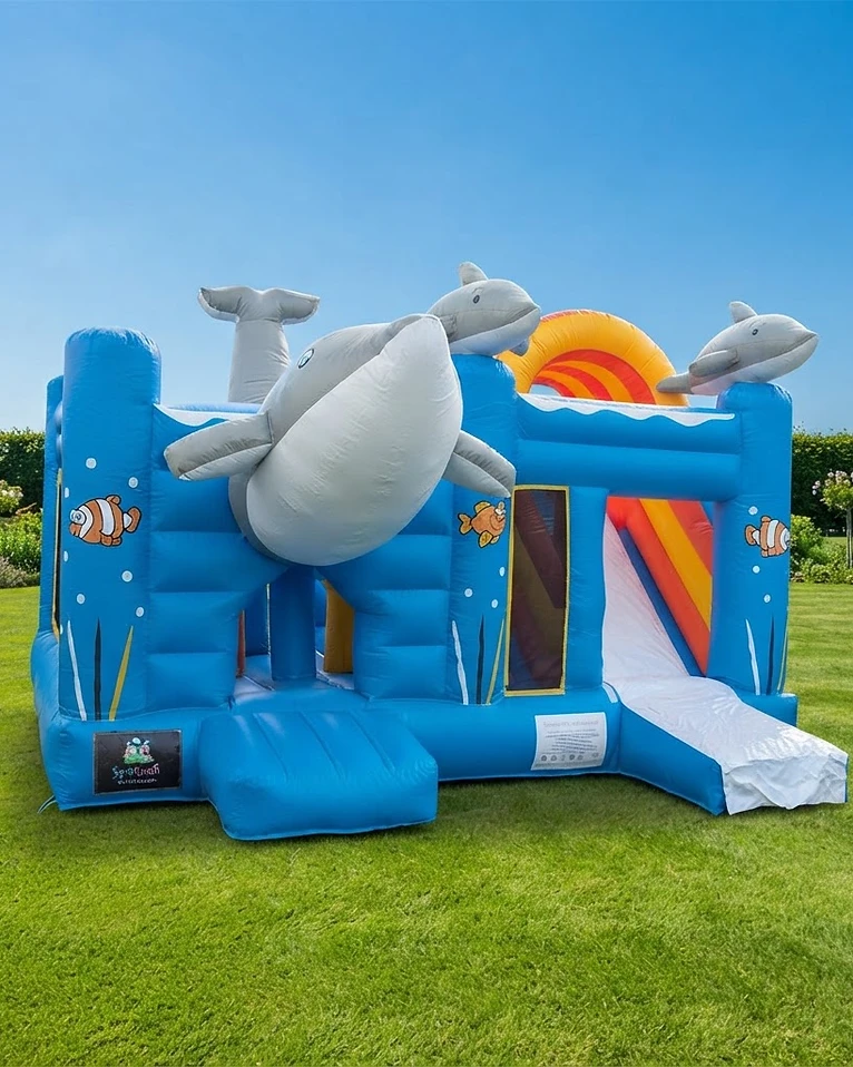 Hüpfburg Wal - Multiplay mieten – SpielSpaß Wolfenbüttel