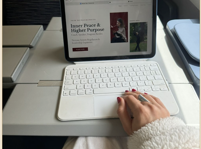 Mira working on the SUKUN curriculum