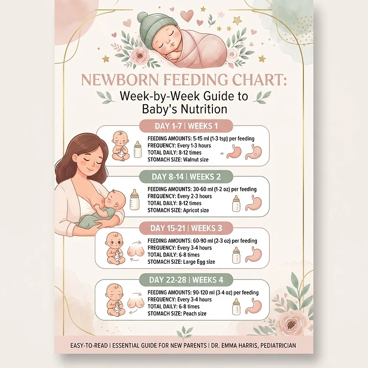 Newborn Feeding Chart by Week Guide