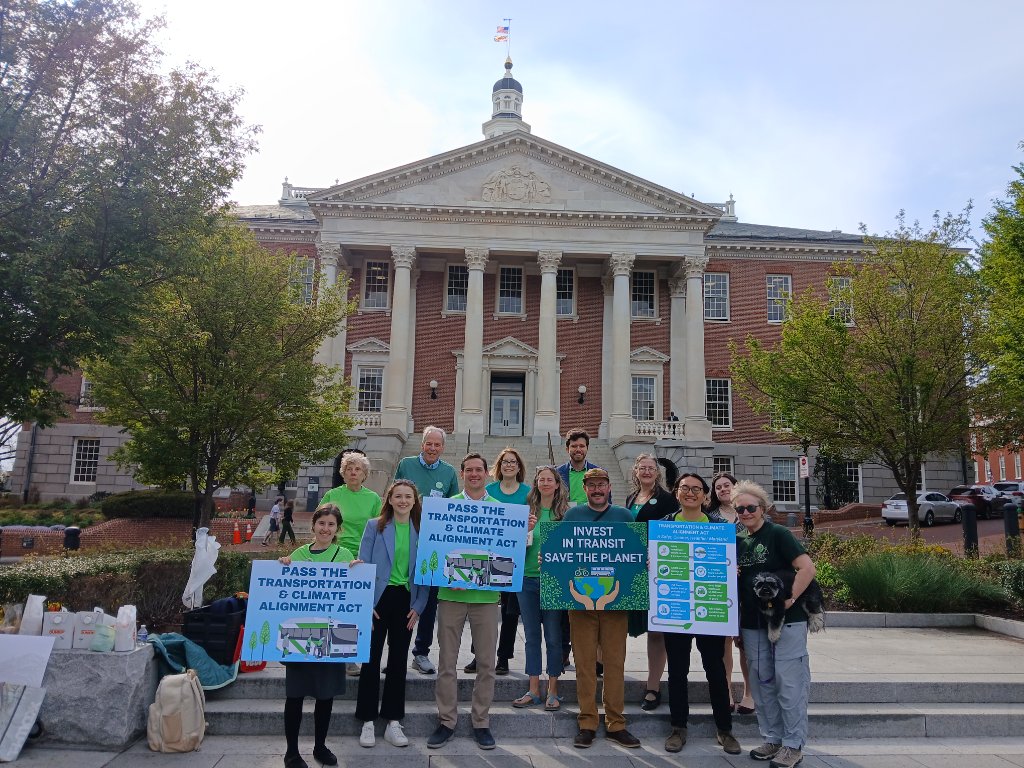 Rally for the Transportation & Climate Alignment Act at the Maryland State House