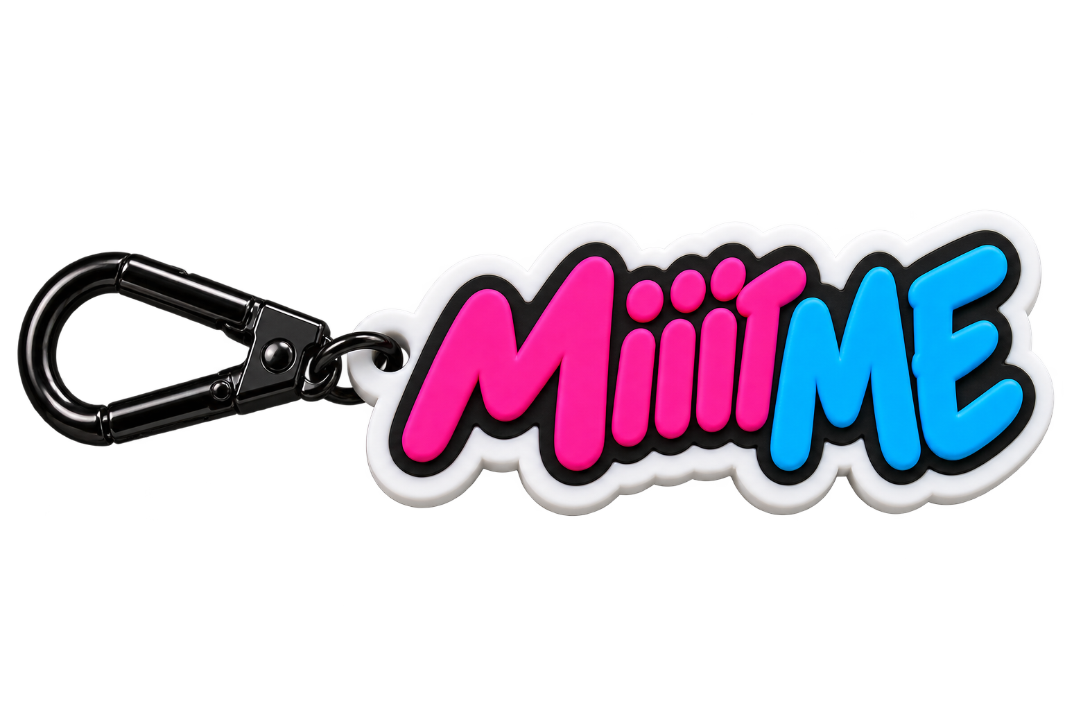 Visual simulation of the MiiitMe keychain under UV light