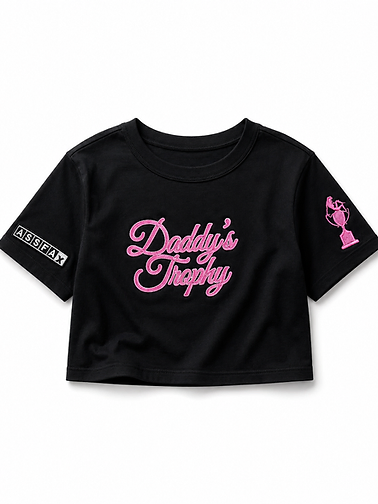 Daddy's Trophy Cropped Tee