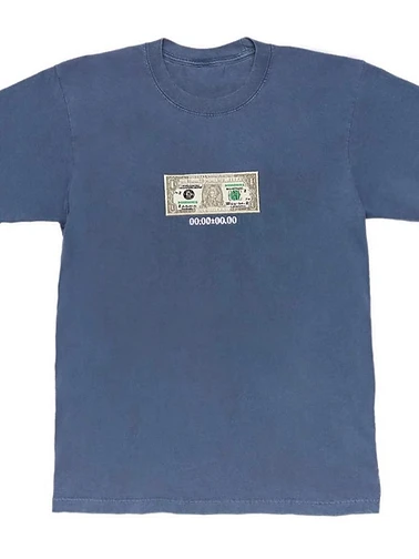 Dollar Bill Graphic Tee, Slate