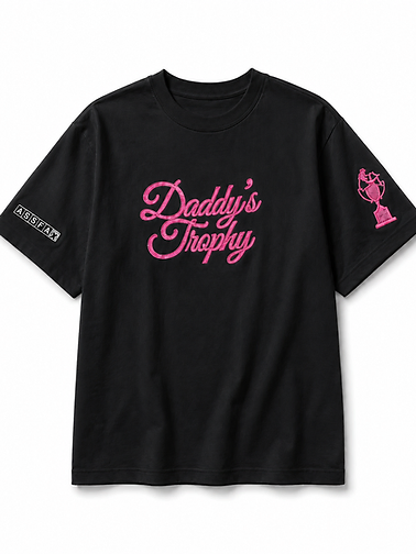 Daddy's Trophy Tee, Black
